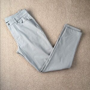 Lululemon ABC Warpstreme 5-Pocket Men’s Gray Pant 31 Waist, 30 Long